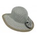 Straw Big Rim Hat w/ Bow - Brown - HT-M13BN